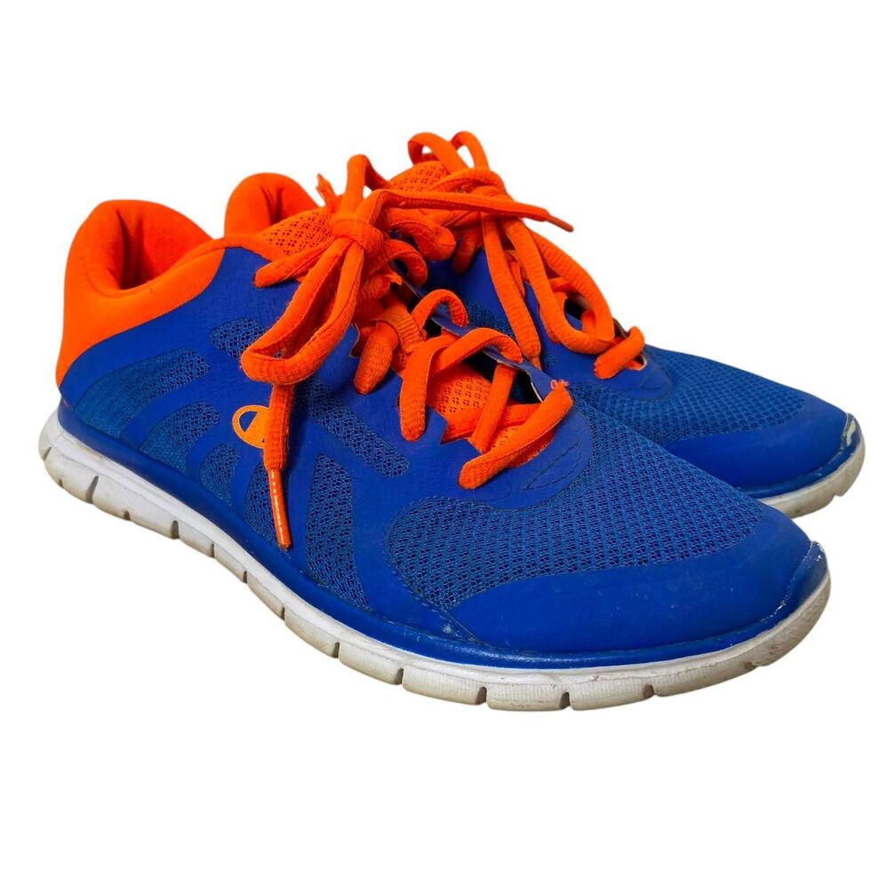 Champion Neon Orange & Blue Sneakers Size 6 Womens